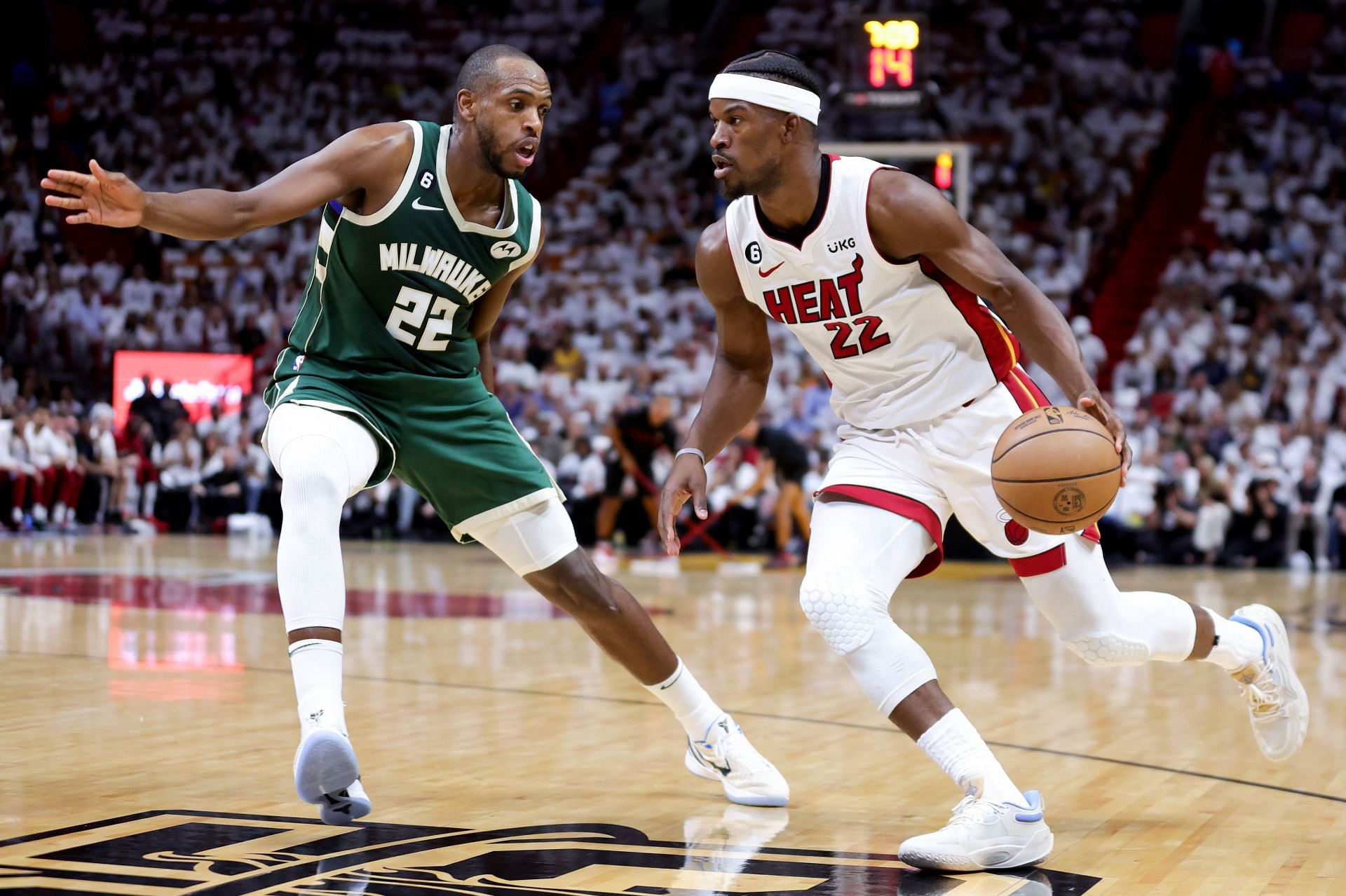 If the Heat advance, they'll likely play against the Knicks in the second round (Image via Getty Images)