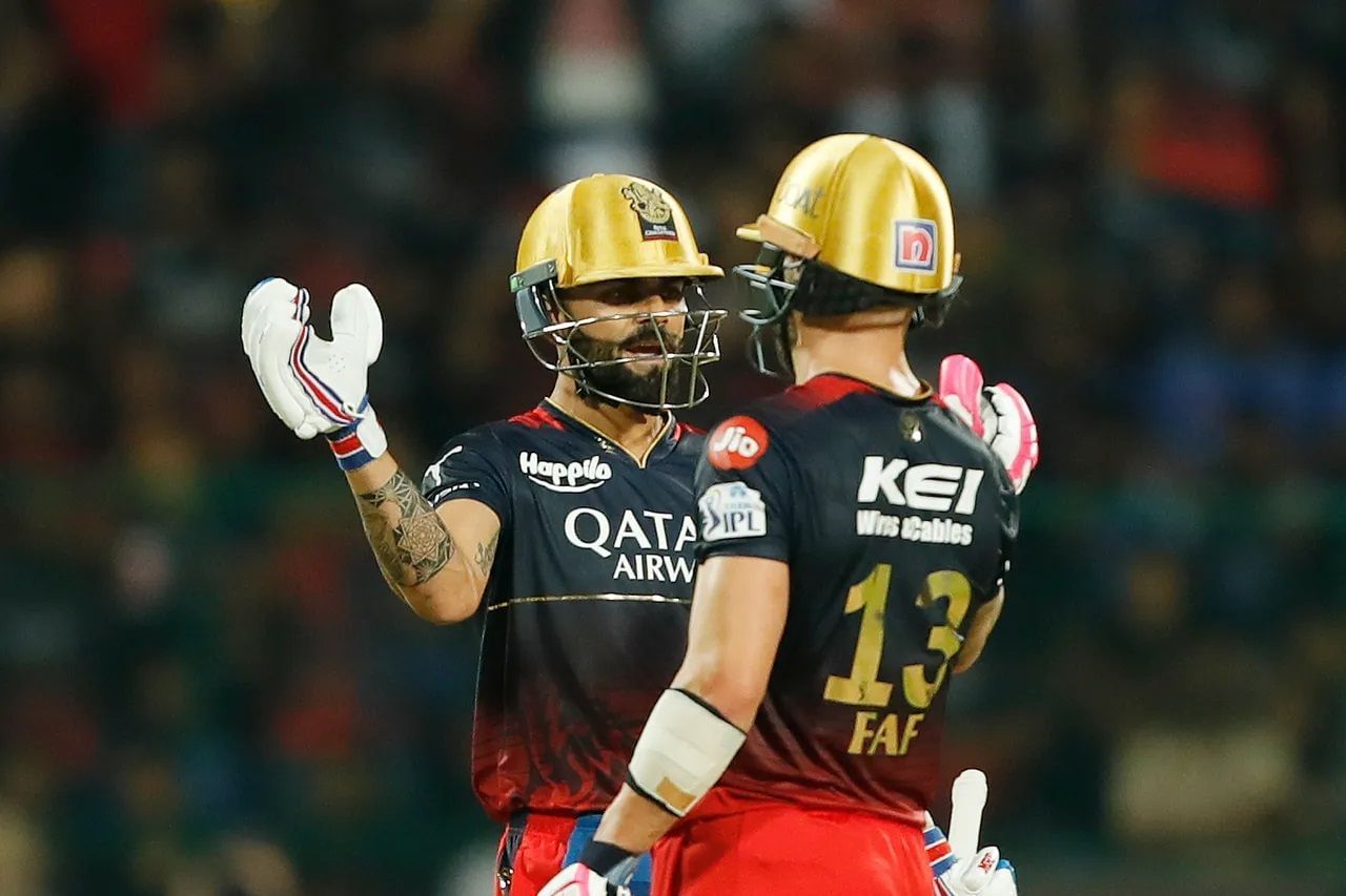 Faf du Plessis and Virat Kohli are among the top three run-getters in IPL 2023. (P/C: iplt20.com)