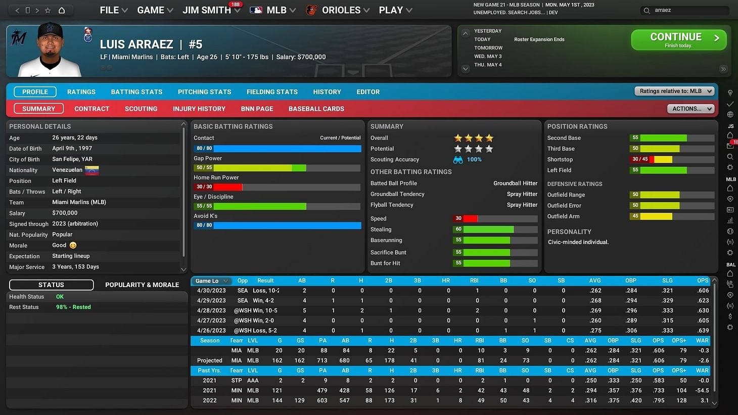 OOTP 24 review: An almost perfect simulator hampered by less options