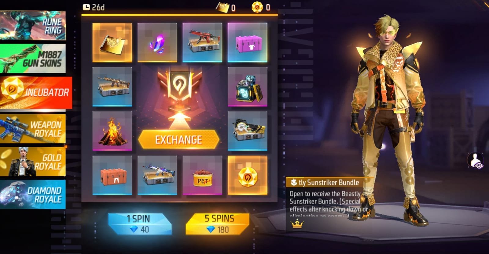 Free Fire MAX Luck Royale changes announced: Garena discontinues ...