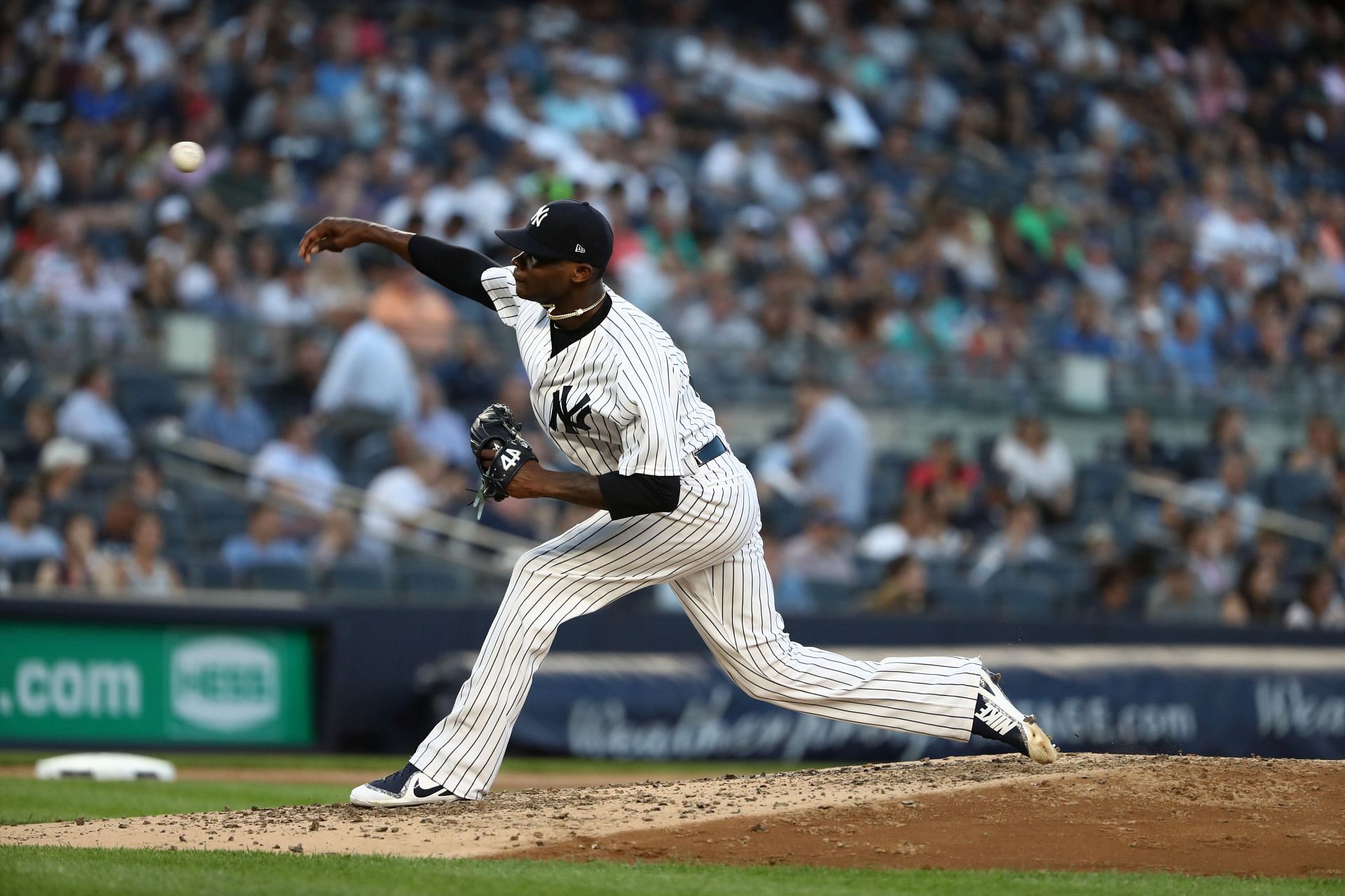 Domingo German in a Seattle Mariners v New York Yankees game