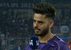 [Watch] KKR vs RCB, IPL 2023: Nitish Rana names leg-spinner impact player Suyash Sharma in playing 11