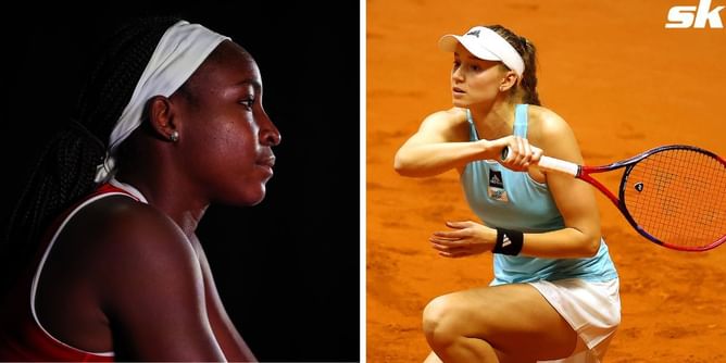 Coco Gauff doesn't think she can ever "hit someone off the court" like Elena Rybakina