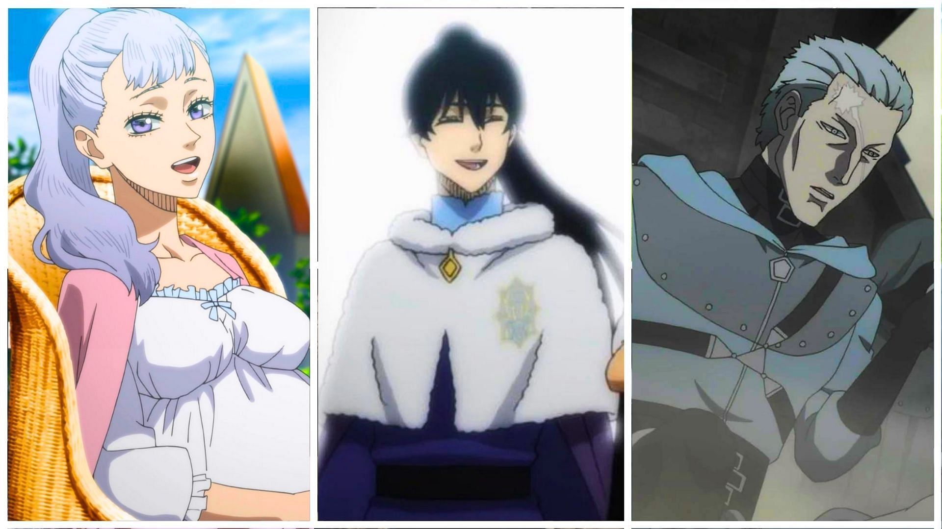 Black Clover characters who got revived as a paladin - Acier Silva, Morgen Faust, and Heath Grice 
