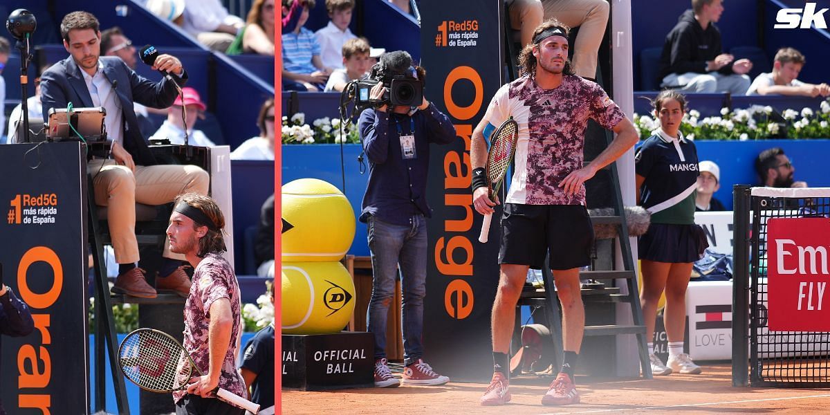 Umpire mistake cost Stefanos Tsitsipas a crucial point at the 2023 Barcelona Open semifinals