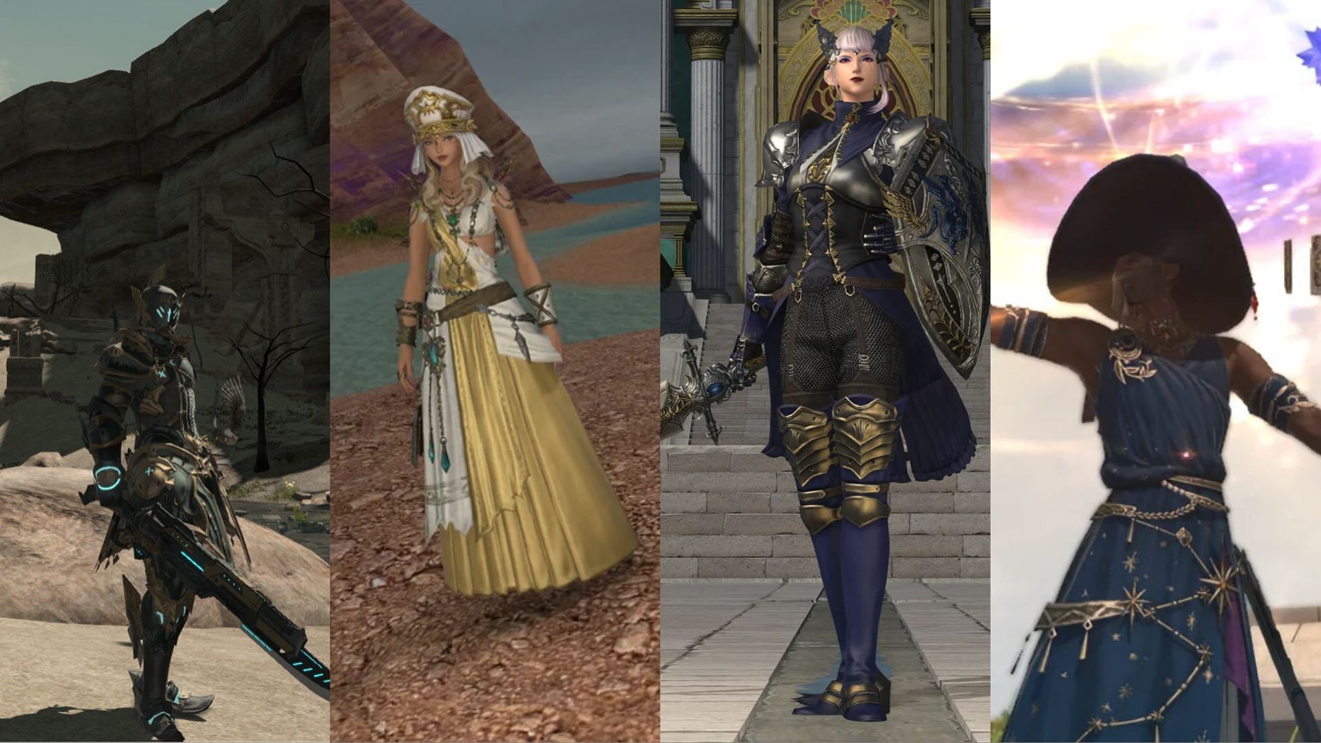 Tanks and healers play a vital role in Final Fantasy XIV, but which ones are the best? (Images via Reddit)
