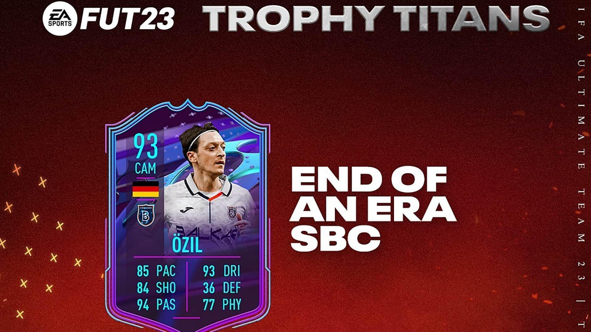 The FIFA 23 Mesut Ozil End of an Era SBC is a great card that reflects his peak abilities (Image via EA Sports)