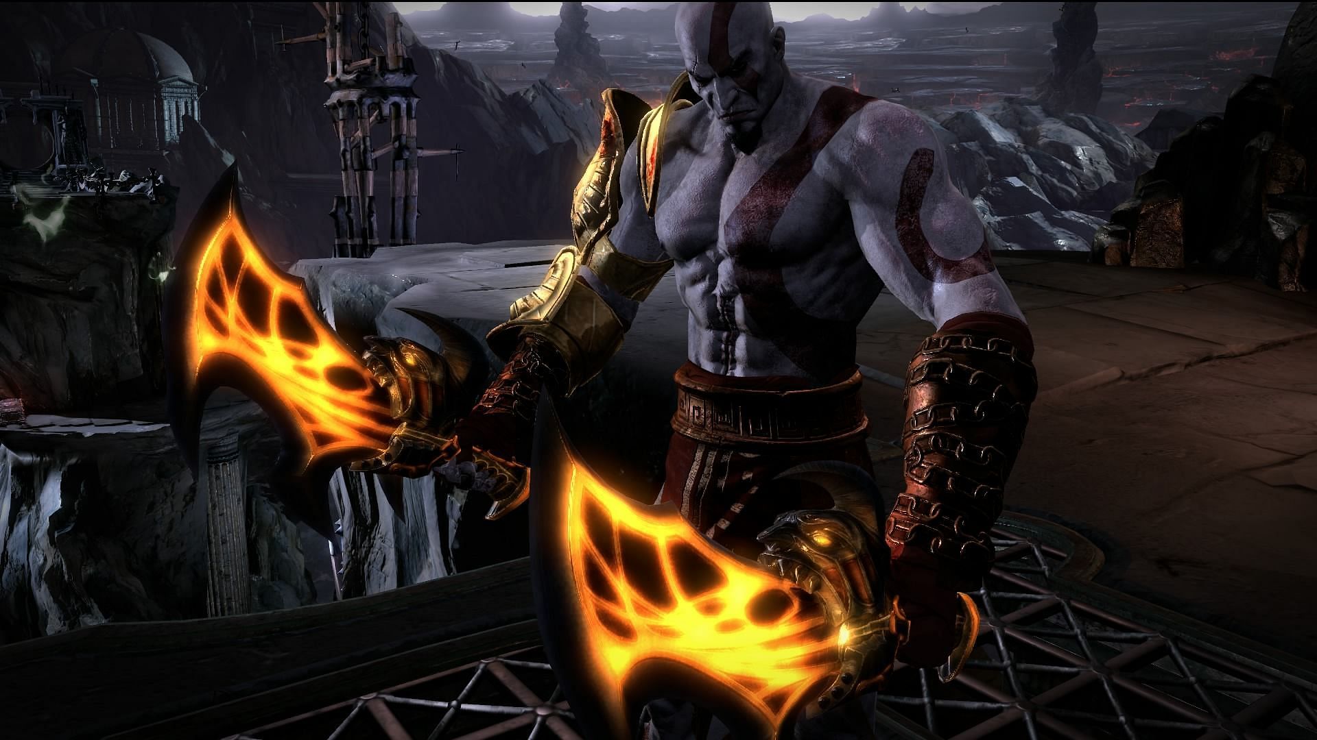Kratos, the God of War III protagonist, is killed in the final scene (image via Santa Monica Studios)