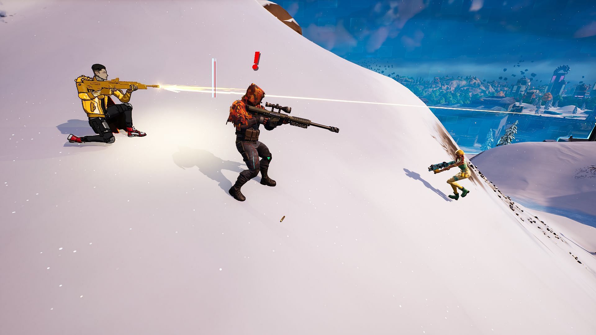 Longshot tends to miss his shots as well (Image via Epic Games/Fortnite)