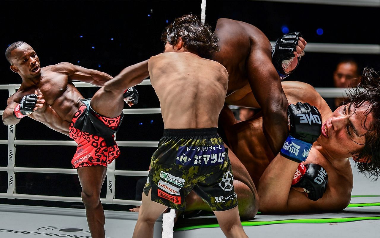 Bokang Masunyane and Hiroba Minowa | Photo by ONE Championship