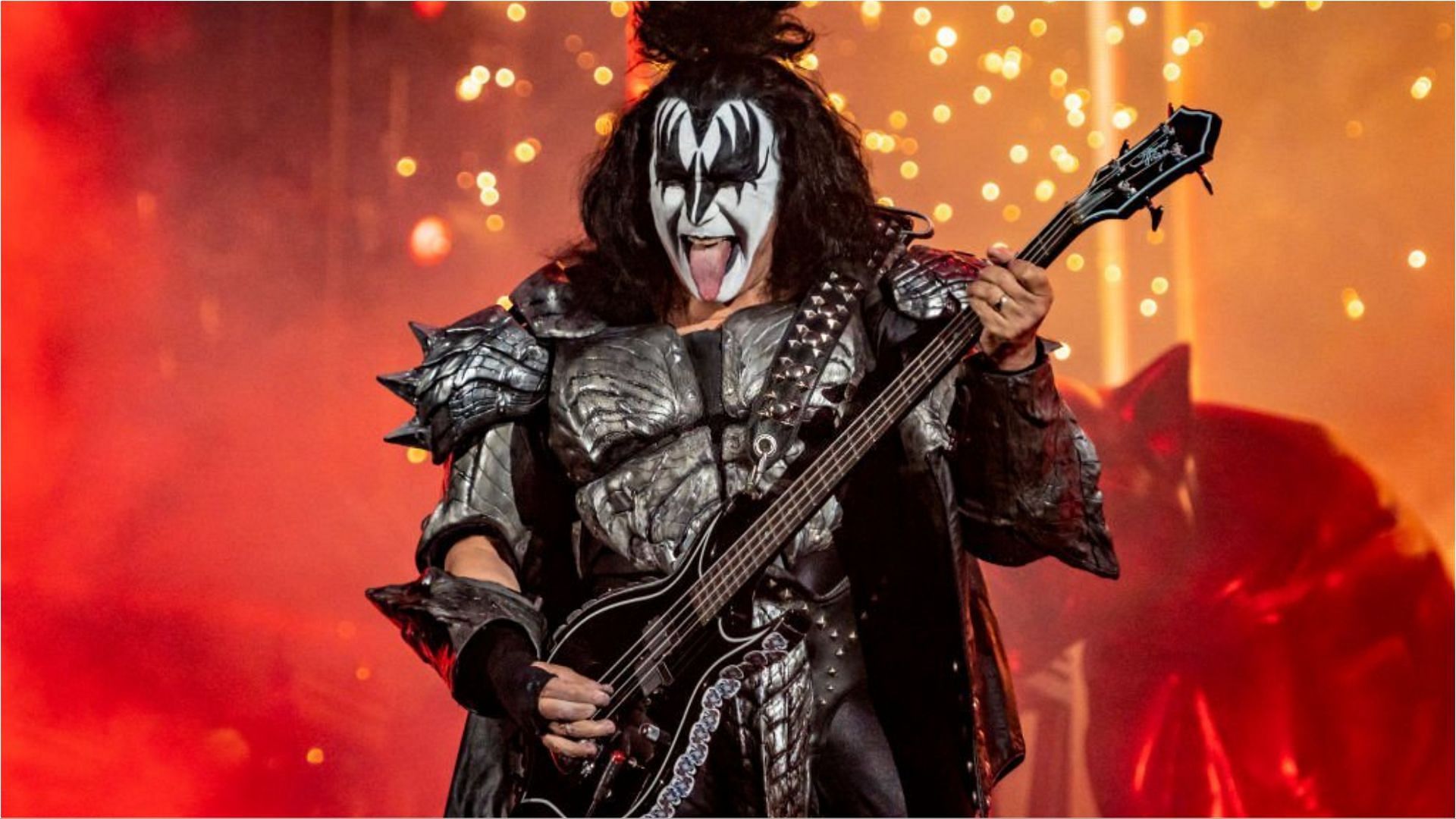 Gene Simmons had to pause his performance during a concert (Image via Francesco Prandoni/Getty Images)