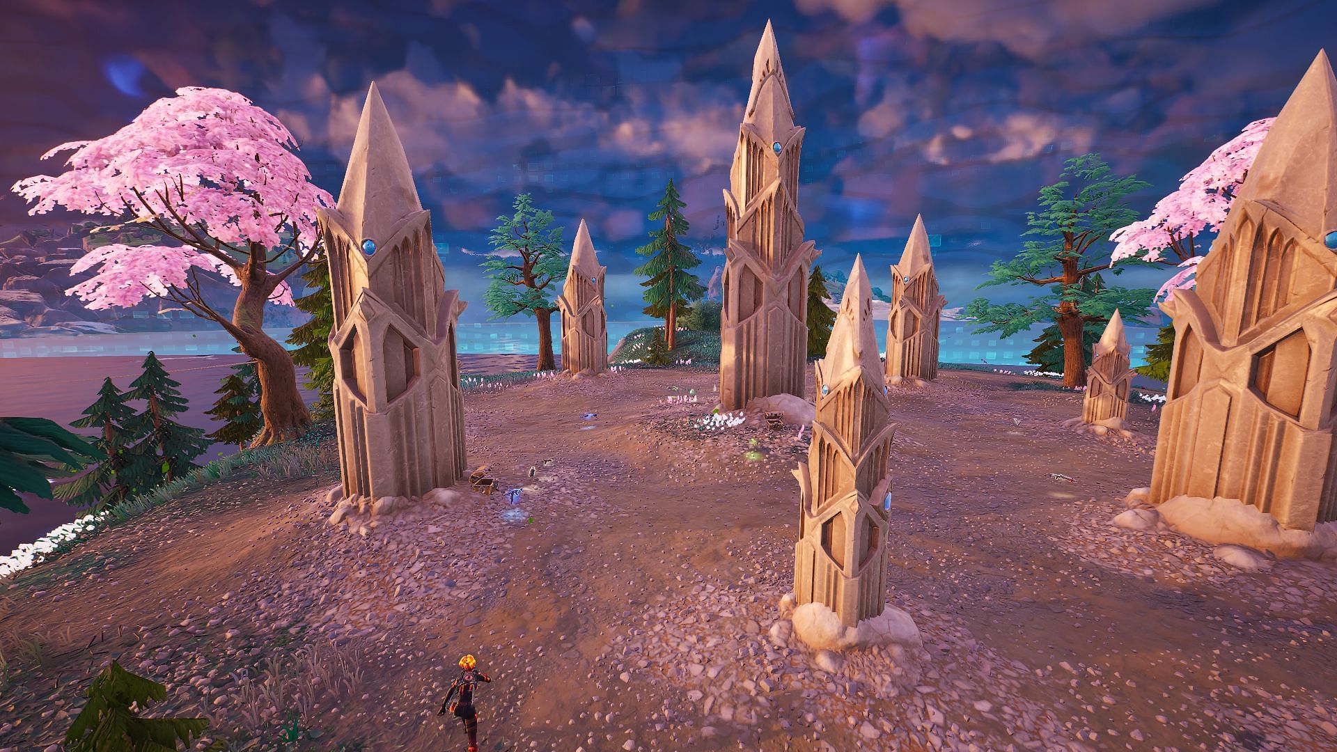 Rather curious as to who or what built these (Image via Epic Games/Fortnite)