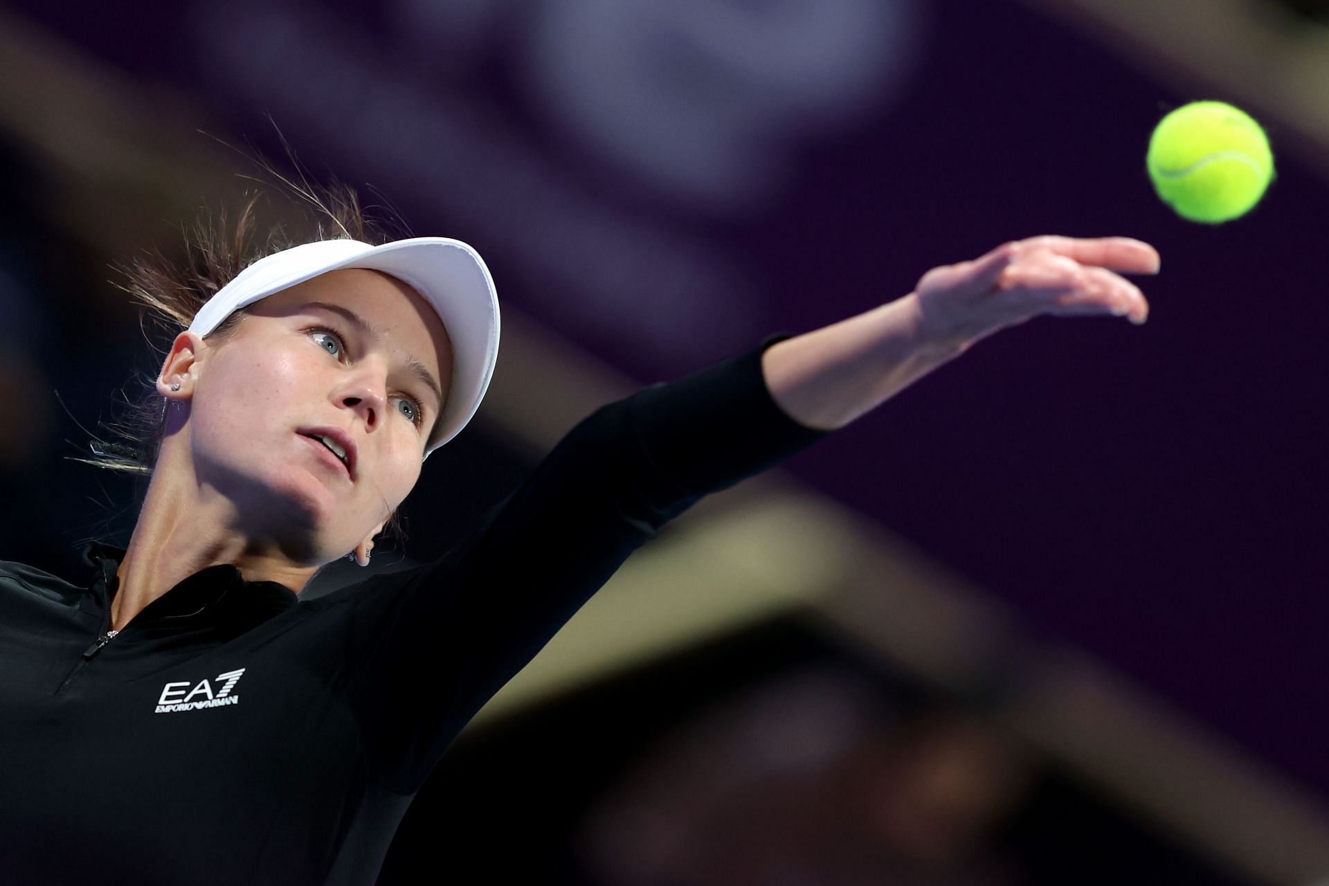 Veronika Kudermetova at the Qatar Total Energies Open.