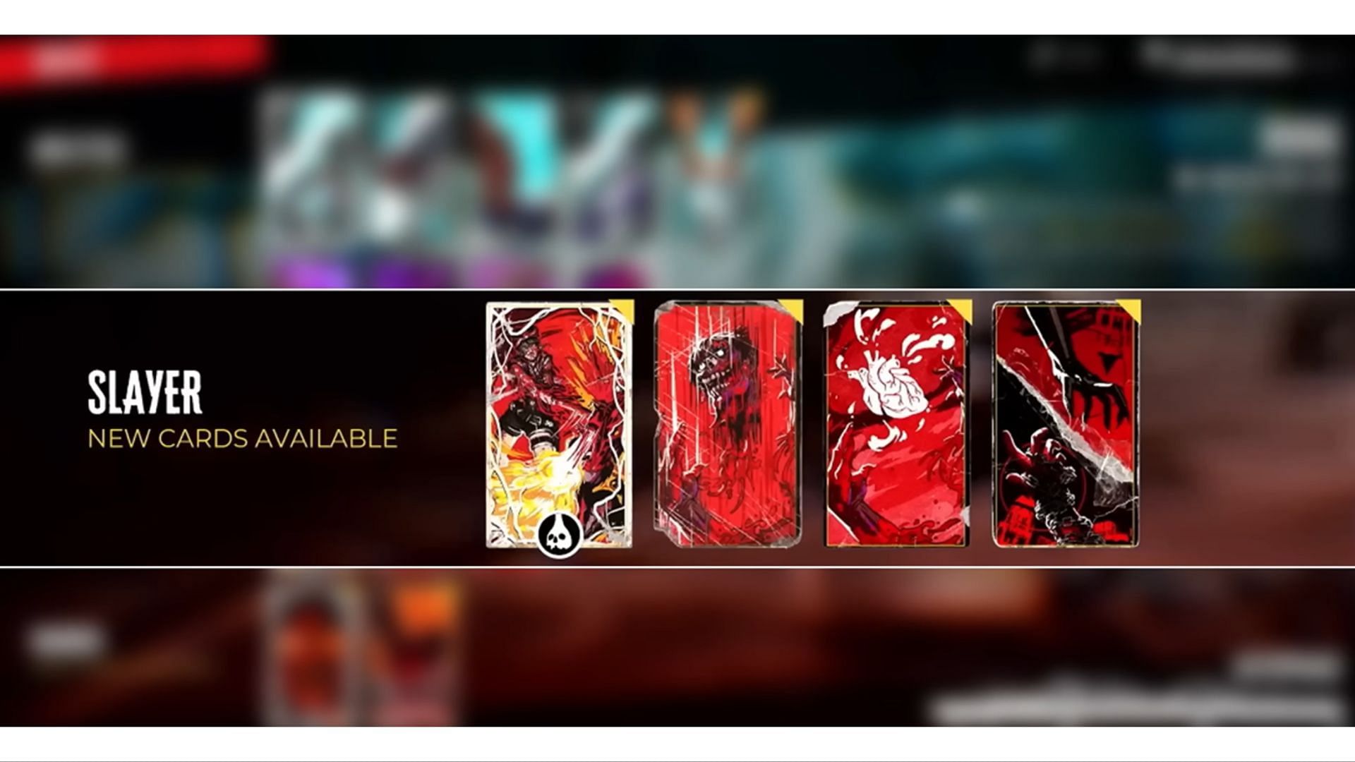 The Slayer category has four card slots (Image via ColossalKiwi/YouTube)