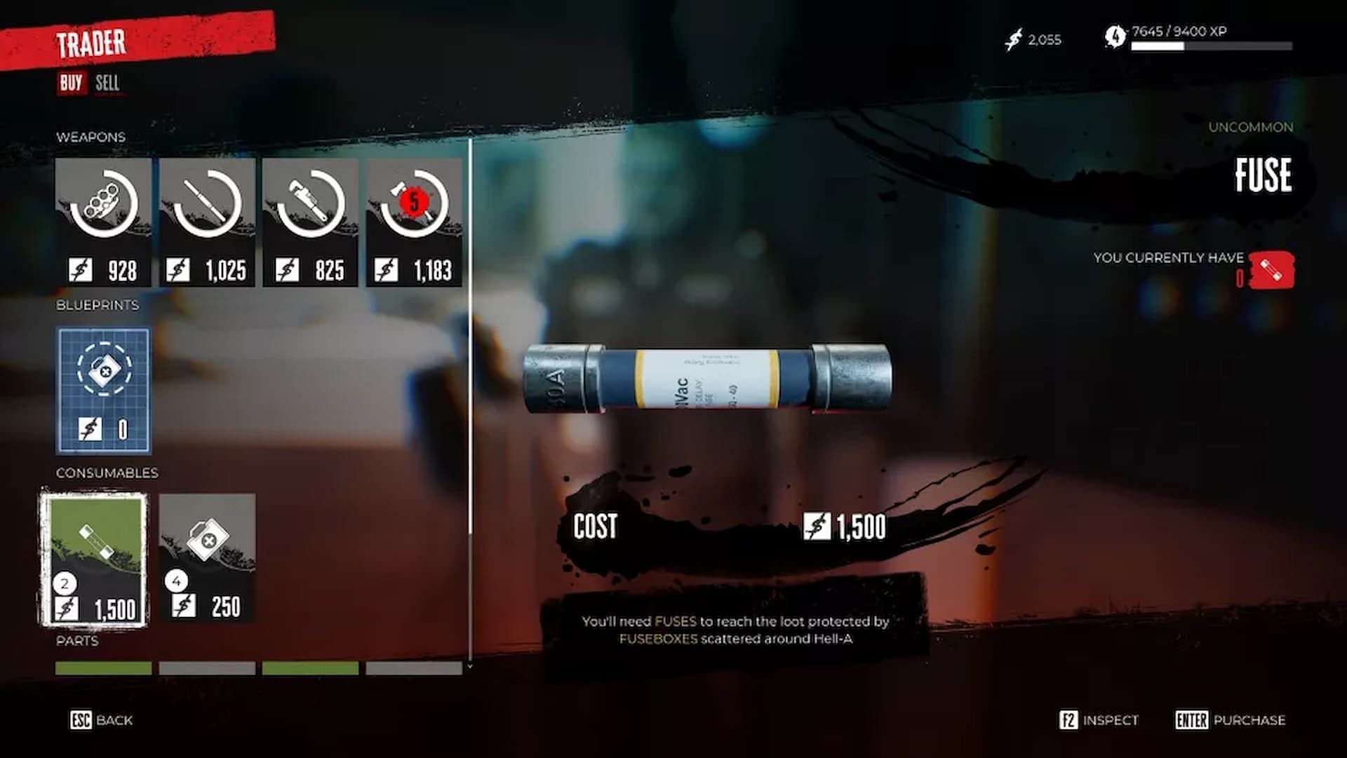 Players are required to purchase fuses in Dead Island 2 (Image via Deep Silver)