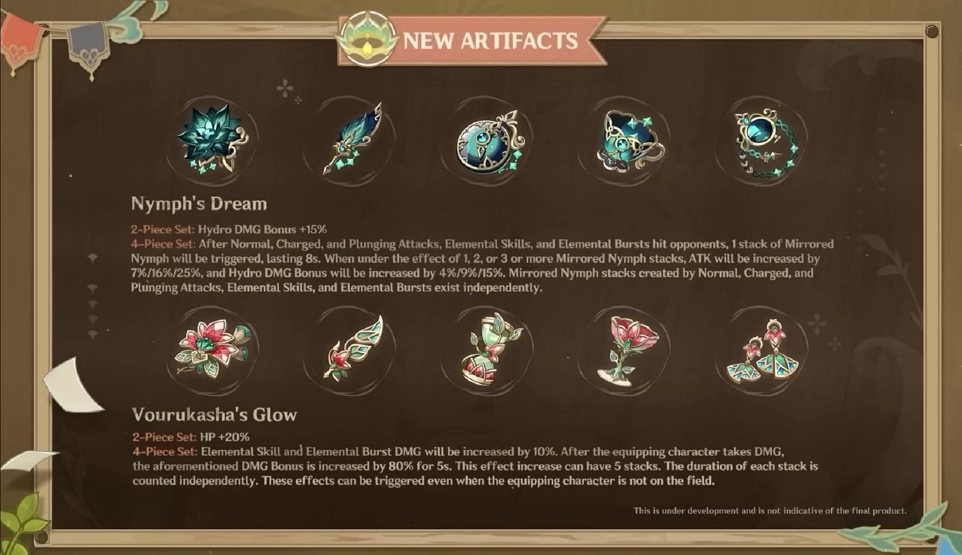 Two new artifact sets (Image via HoYoverse)