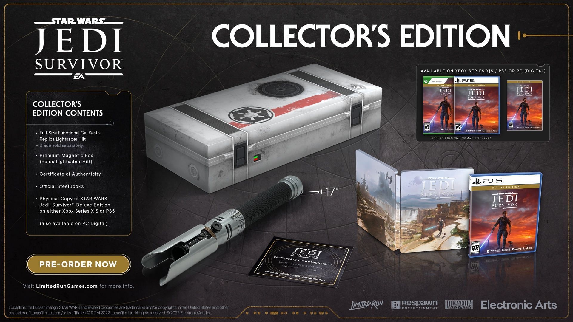 The Collector&#039;s Edition of the game with all its pre-order bonuses (Image via Electronic Arts)