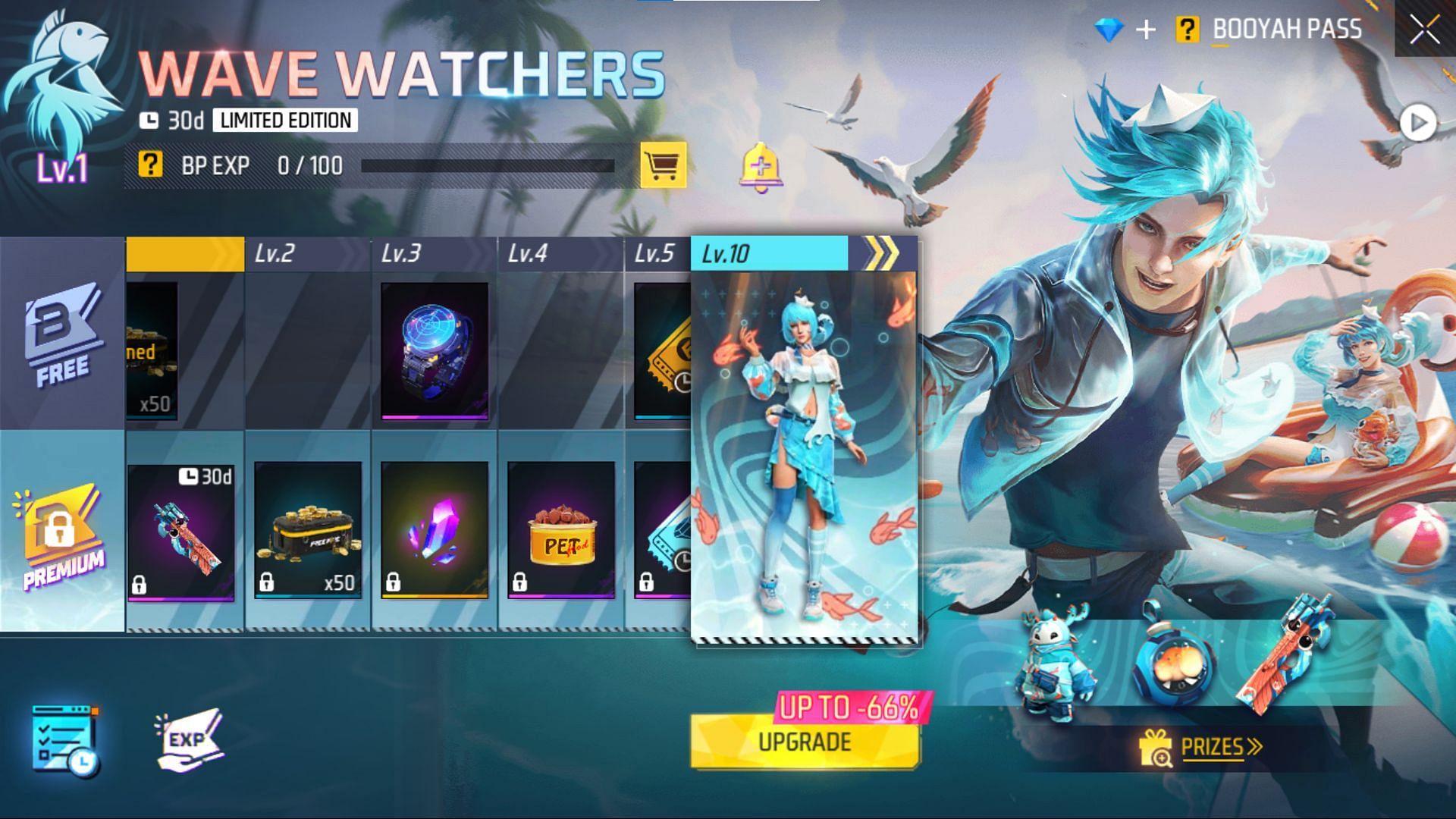 Wave Wachers बूयाह पास (Image via Garena)