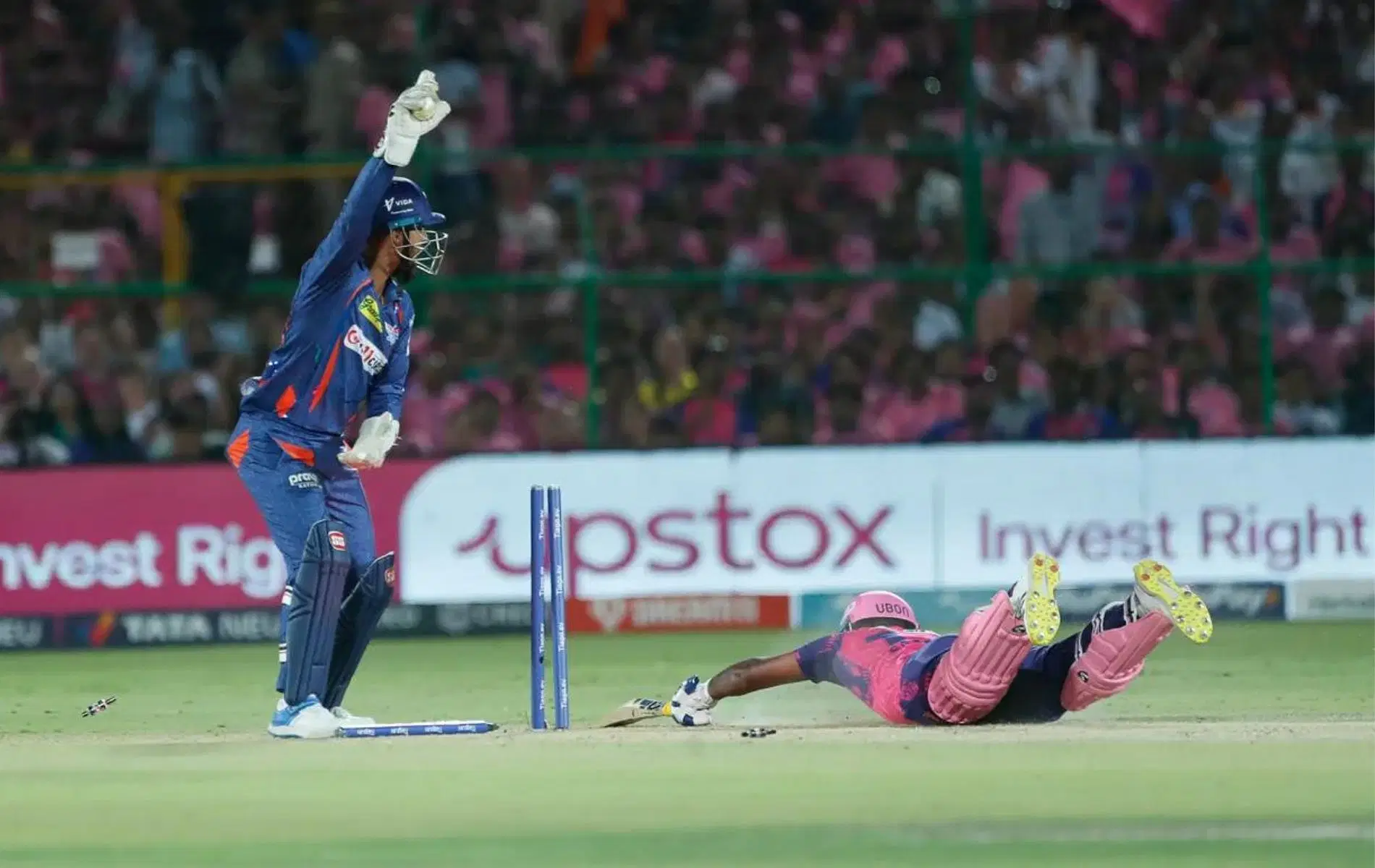 Sanju Samson was run out against LSG on Wednesday, (Pic: IPLT20.com)