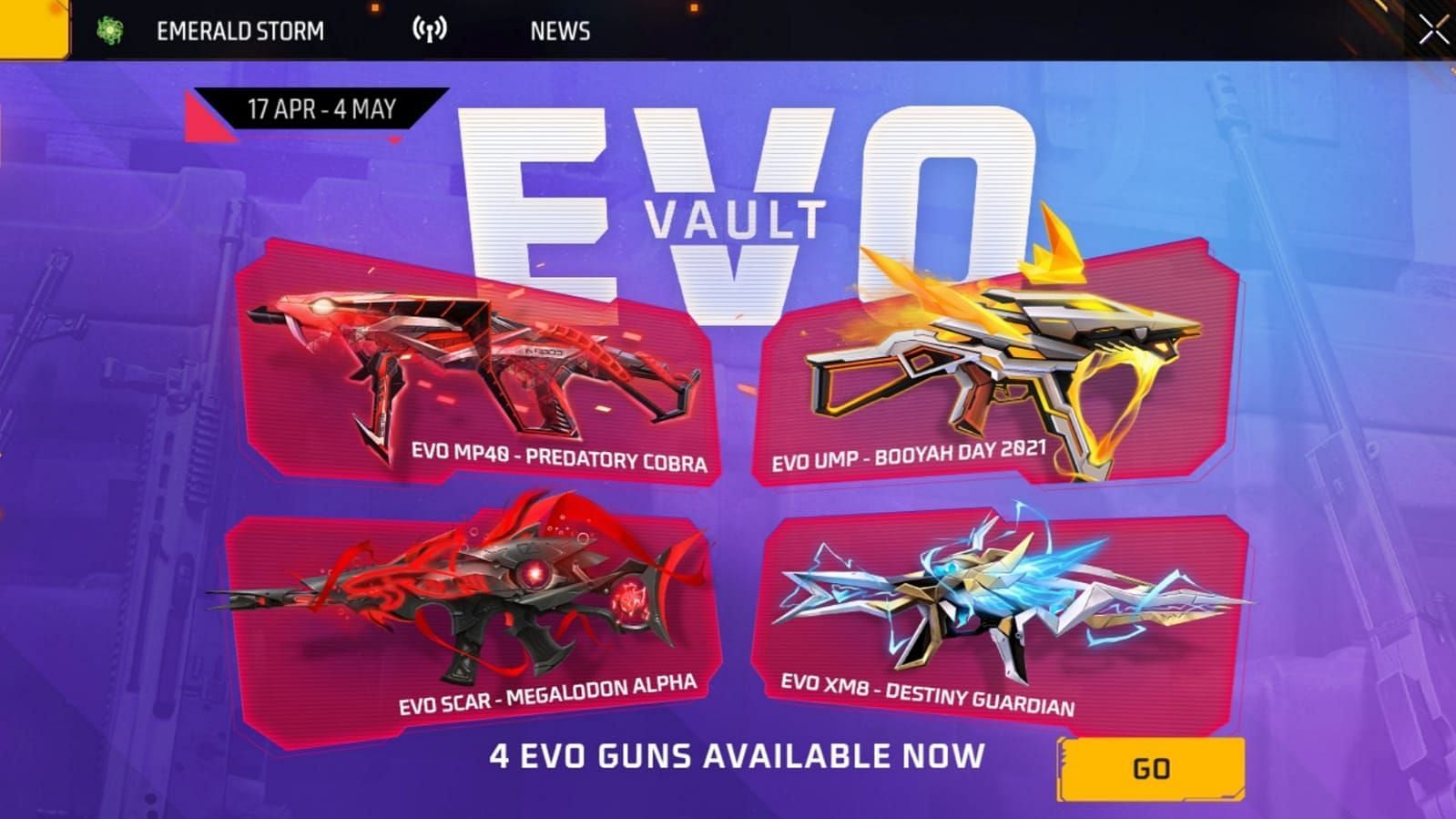 Evo Vault (Image via Garena)\