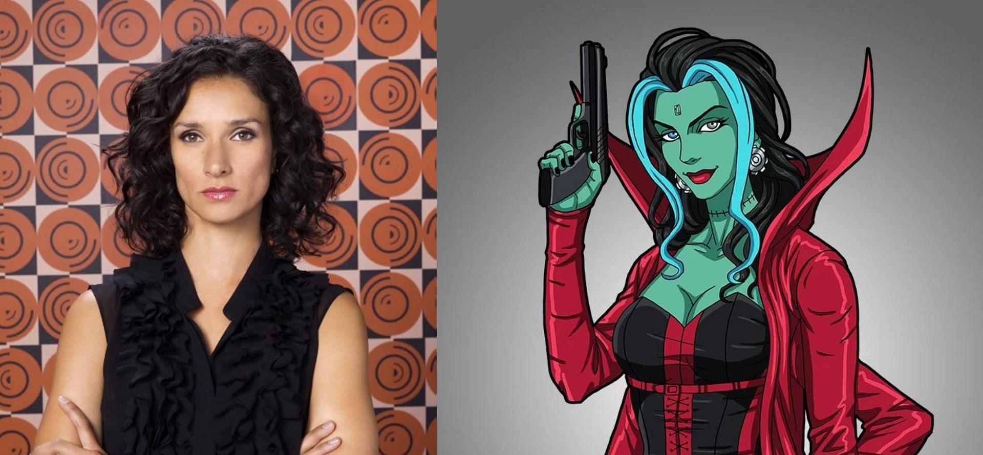 Indira Varma to portray Bride of Frankenstein in Creature Commandos (Image via IMDb, DC)