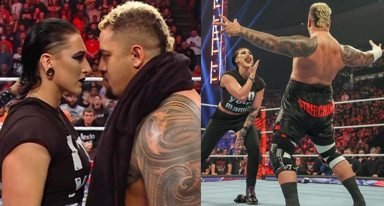 Rhea Ripley is a member of Judgment Day and Solo Sikoa is a member of Bloodline