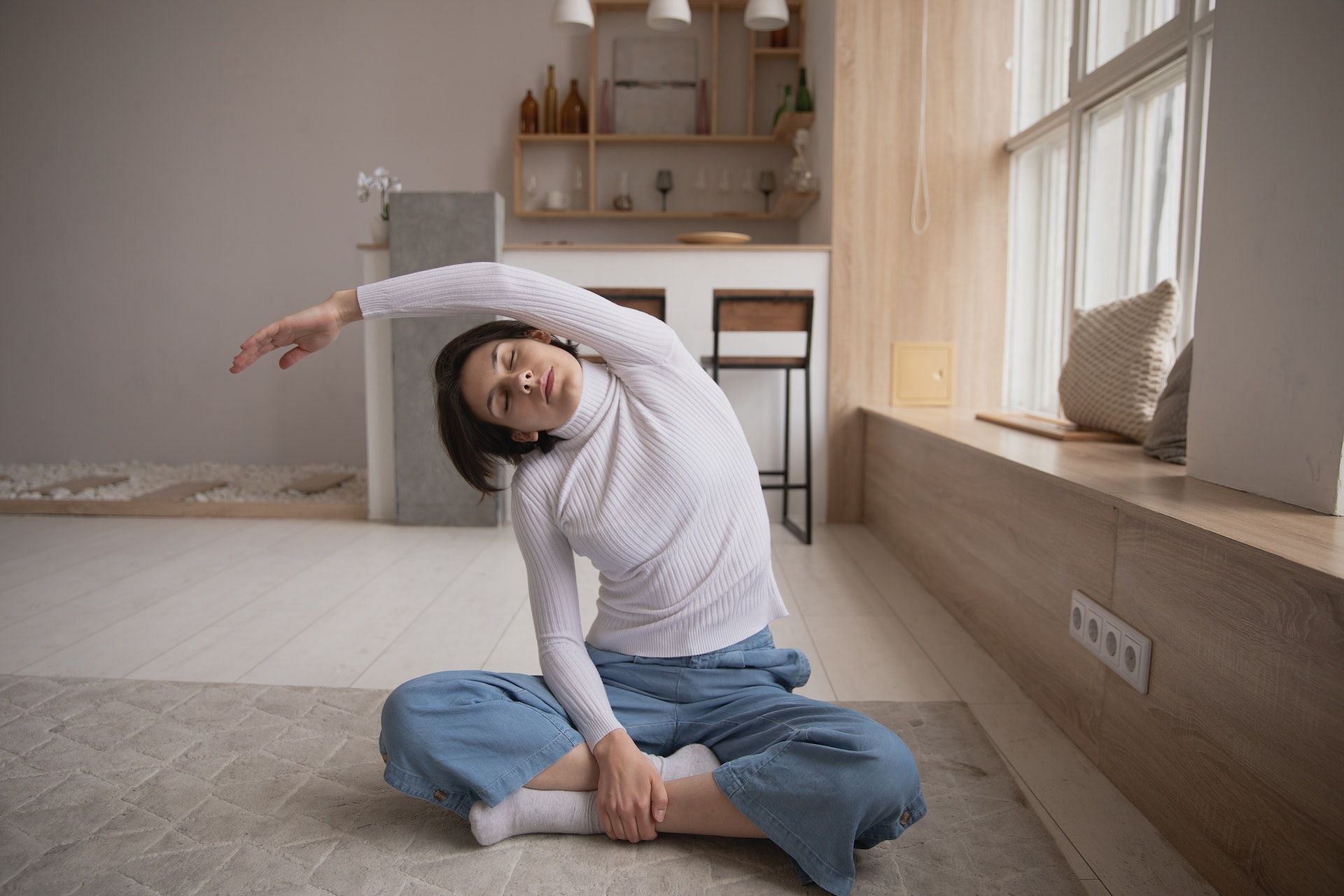 There are several types of stretching to practice. (Photo via Pexels/EKATERINA BOLOVTSOVA)