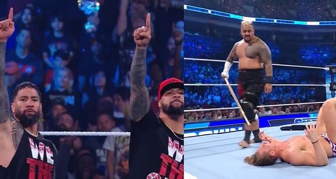Roman Reigns के भाइयों ने WWE SmackDown के मेन इवेंट में मचाया बवाल, पूर्व चैंपियन पर खतरनाक अटैक कर किया 'अधमरा'