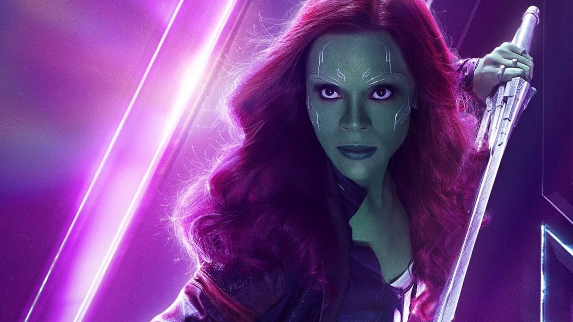 Gamora with a sword (Image via YouTube)