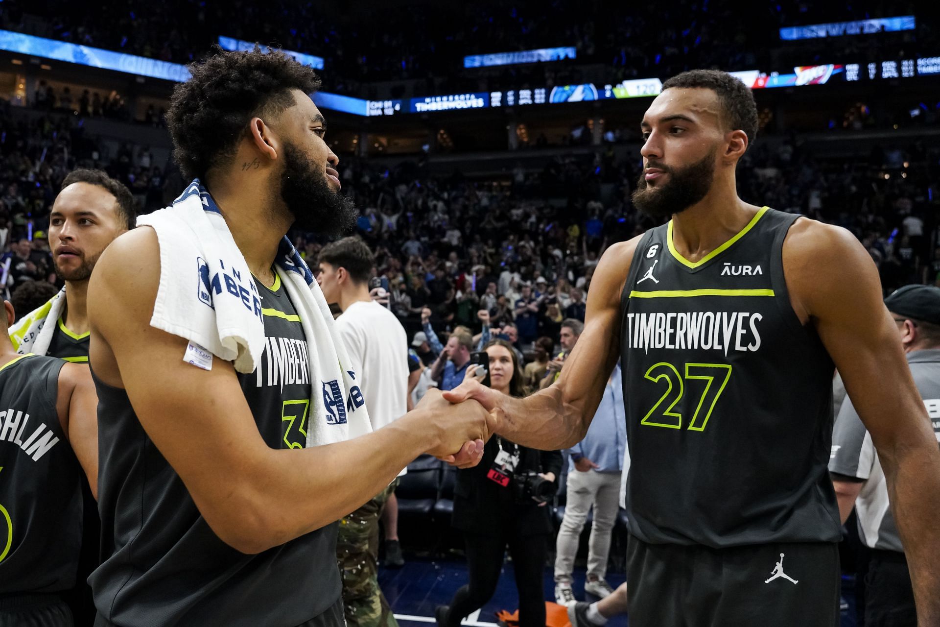 Karl-Anthony Towns and Rudy Gobert have been disappointing in the series between the Minnesota Timberwolves and Denver Nuggets.