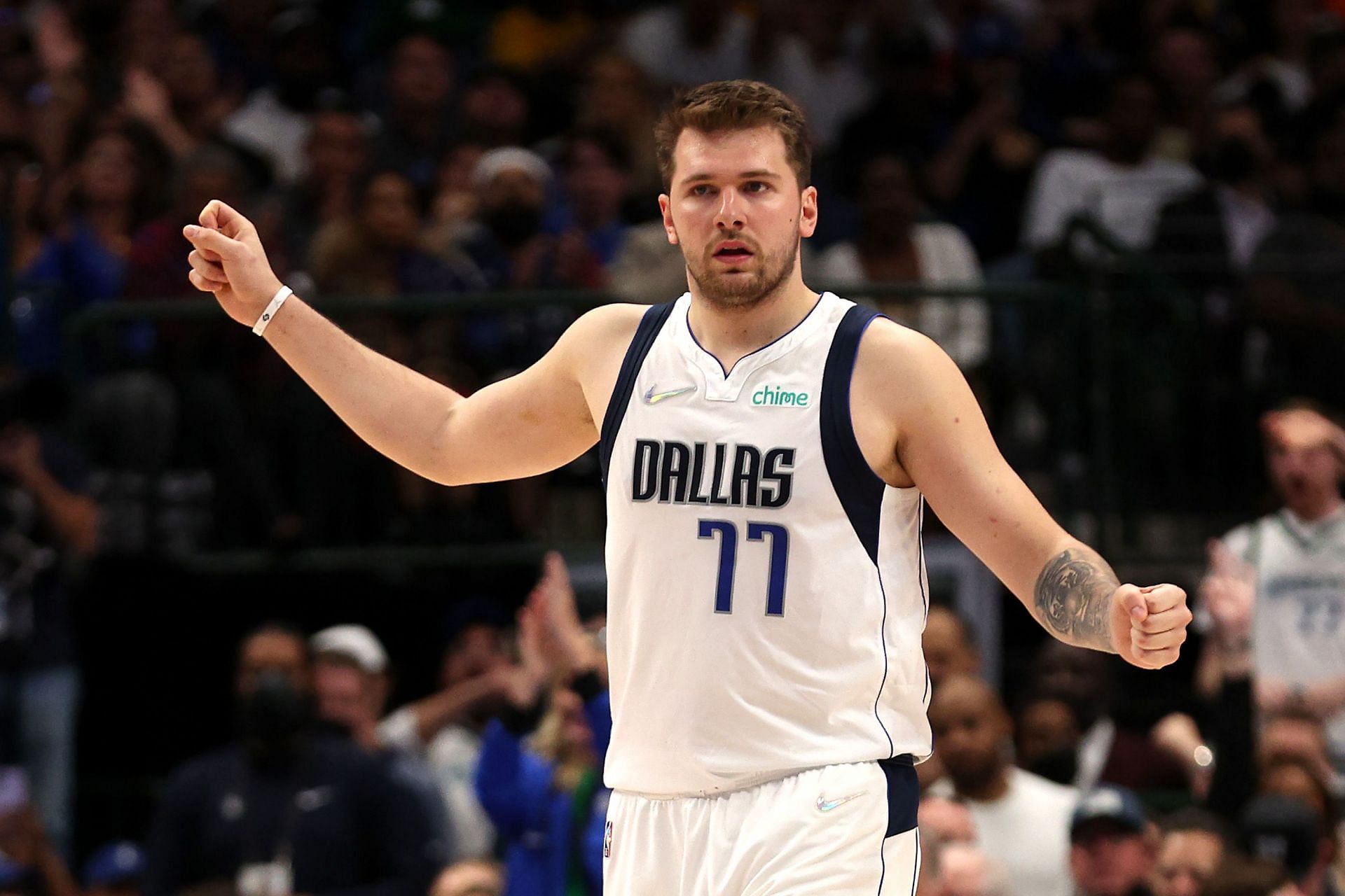 Luka Doncic of the Dallas Mavericks