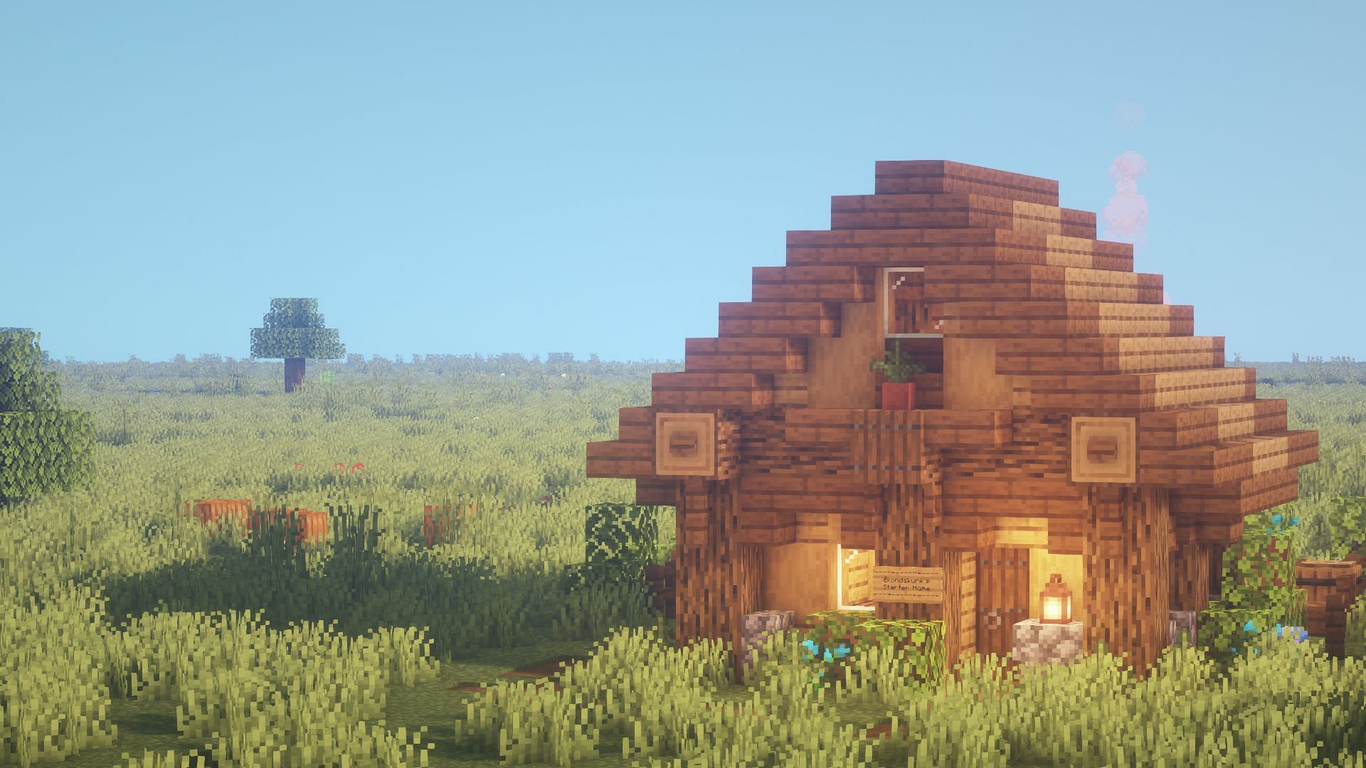 One of the most iconic house design is a simple small hut in Minecraft (Image via Reddit/Blondskunk)