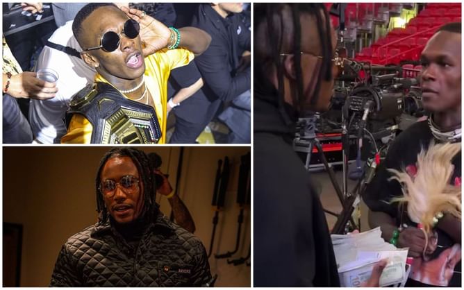 WATCH: Israel Adesanya convinced retired NFL star to bet $100,000 on him before UFC 287
