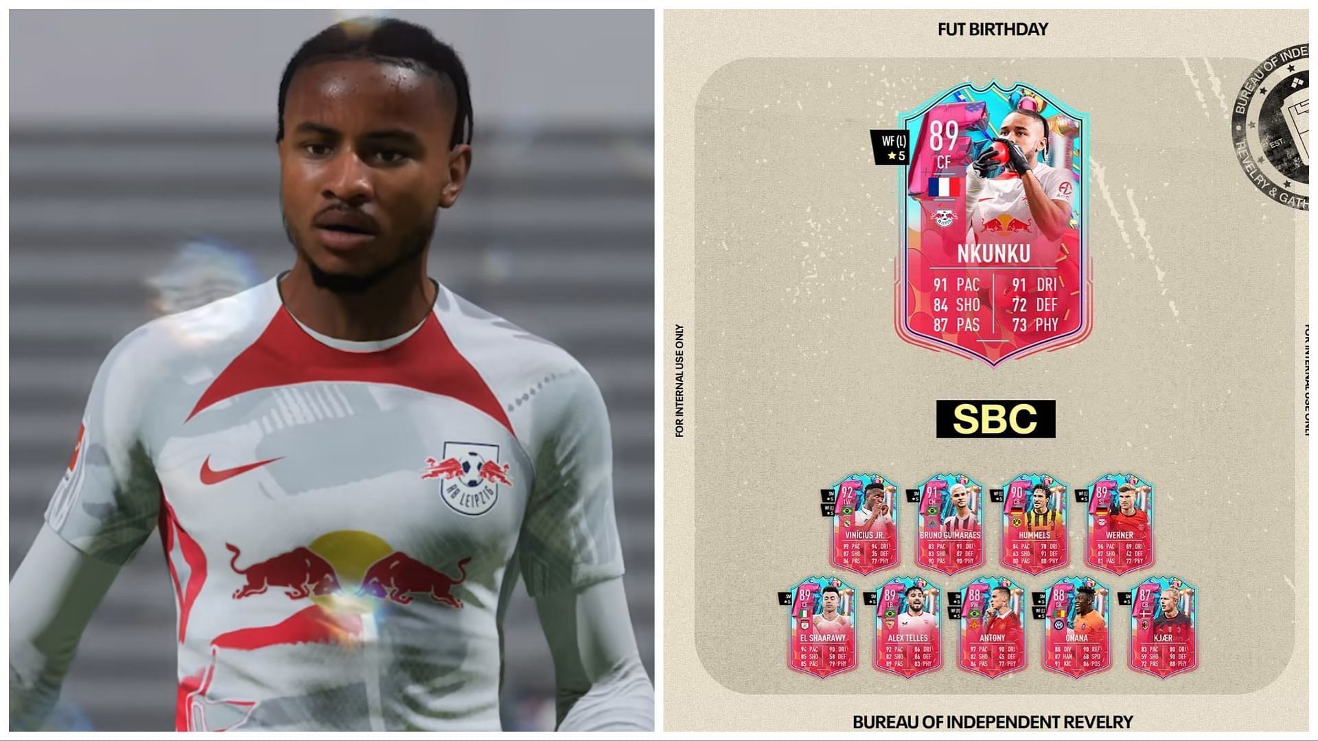 FUT Birthday Nkunku SBC is now live (Images via EA Sports)