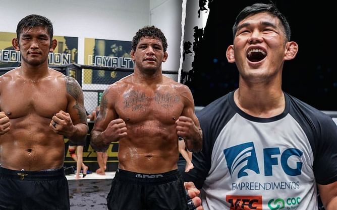 Aung La N Sang spars with Gilbert Burns ahead of ONE Fight Night 10
