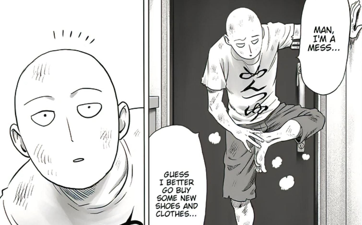 Saitama as seen in One Punch Man chapter 183 (Image via Shueisha)