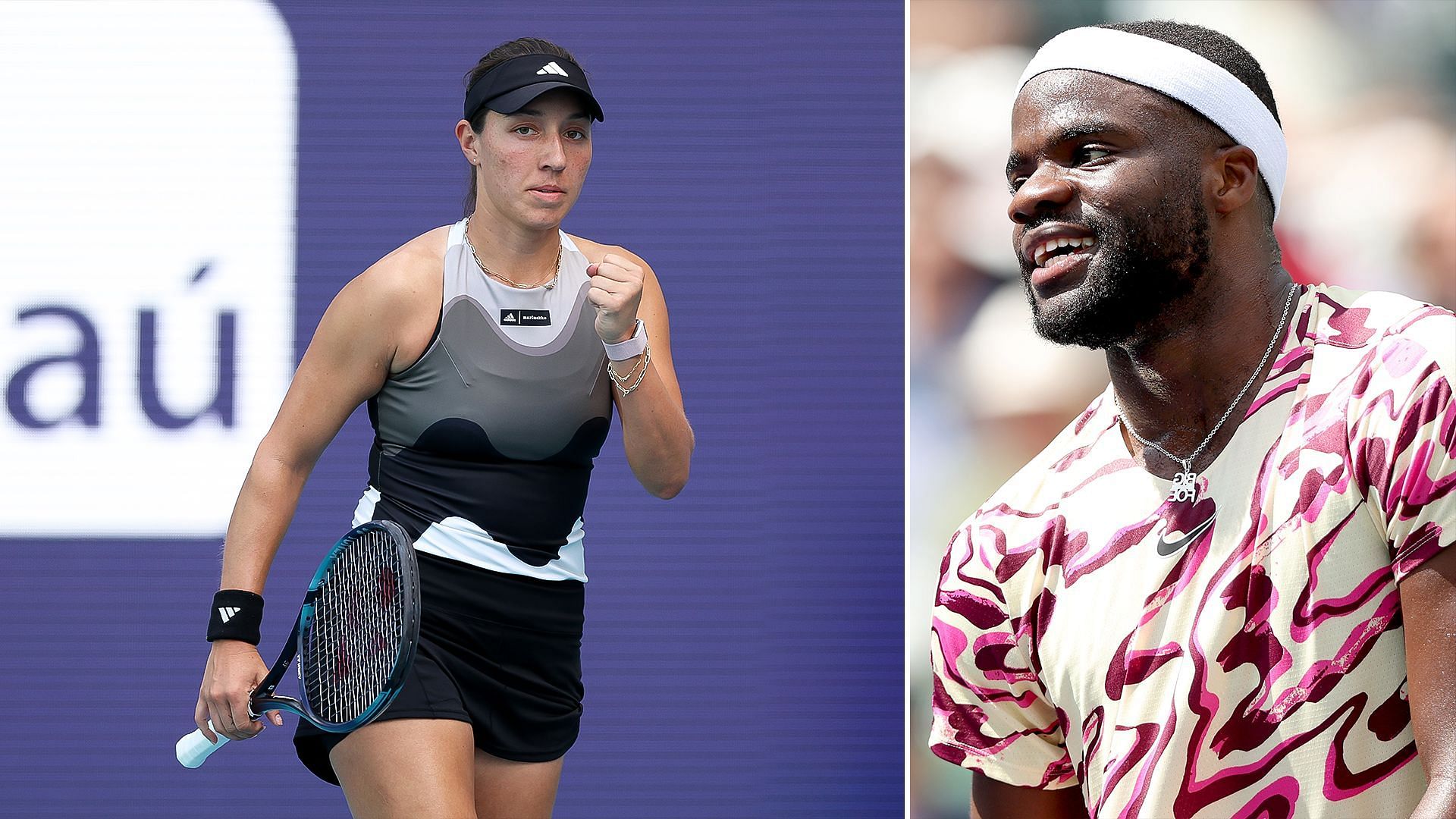 Jessica Pegula(left) and Frances Tiafoe(right)