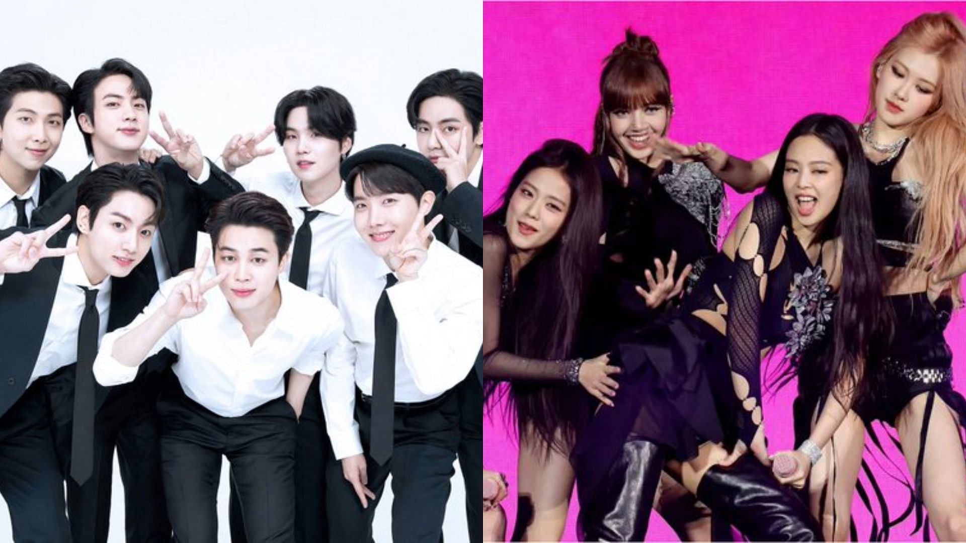 BTS and BLACKPINK rank in the top 2 for April Idol Group brand reputation rankings (Image via Twitter/@annchachana)
