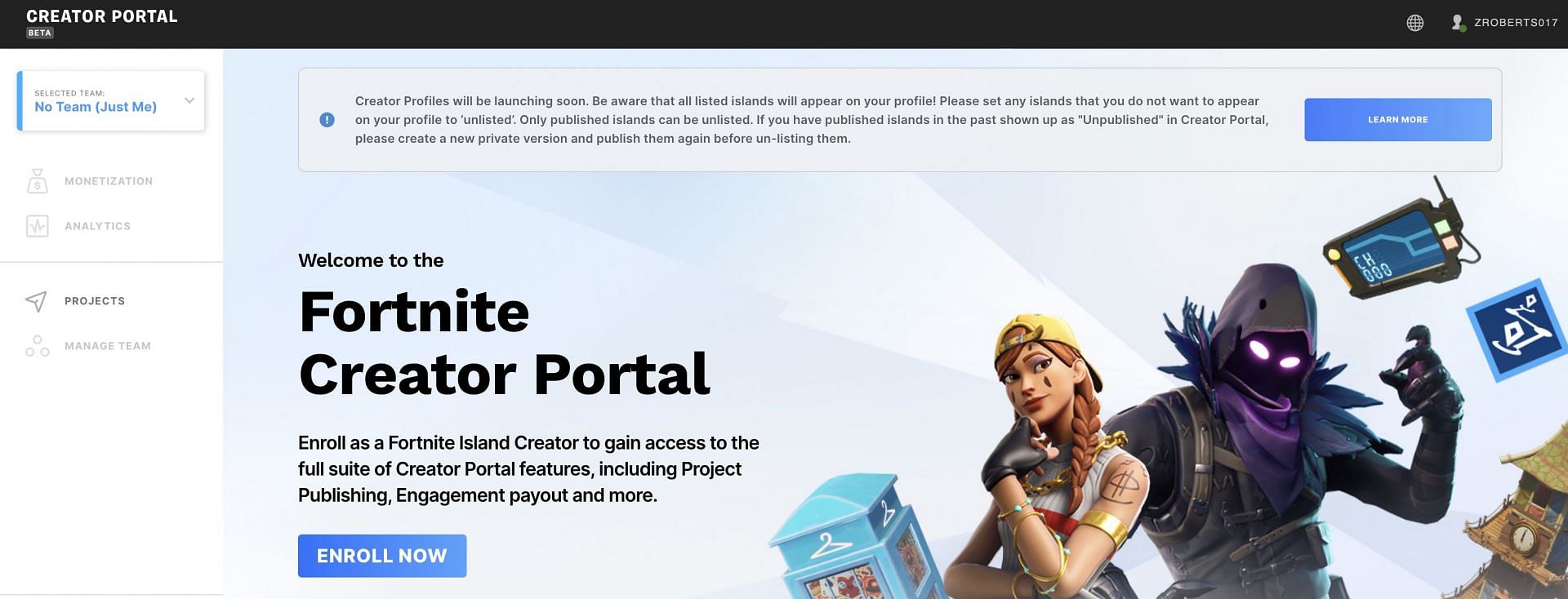 Fortnite Creator Portal