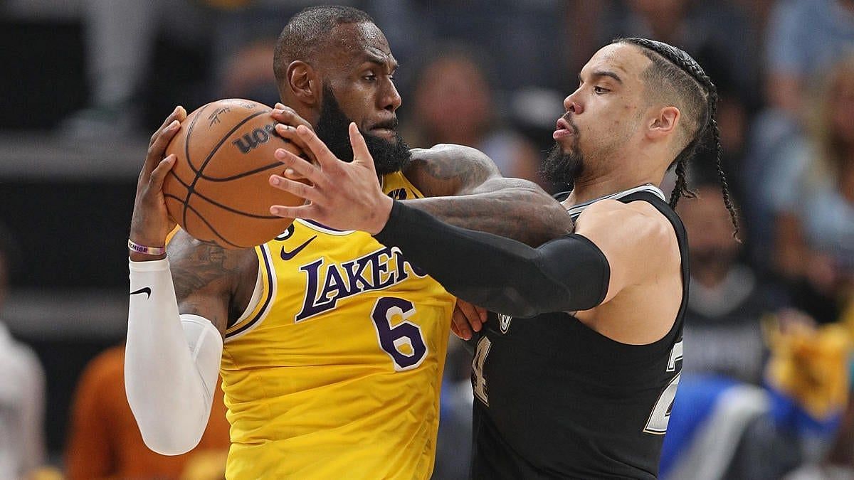 LA Lakers star forward LeBron James and Memphis Grizzlies wing Dillon Brooks