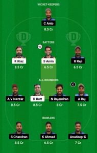 TCC vs AEC Dream11 Prediction, Match 54, Grand League Team