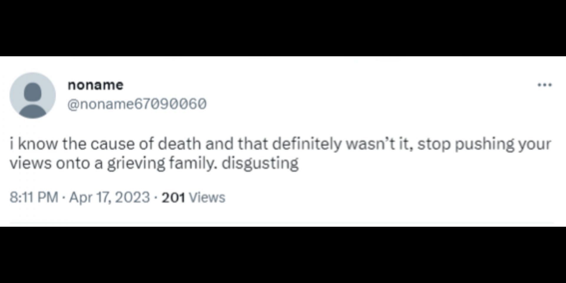 Vaccine speculation regarding Barron&#039;s death was slammed. (Image via Twitter/@noname67090060)