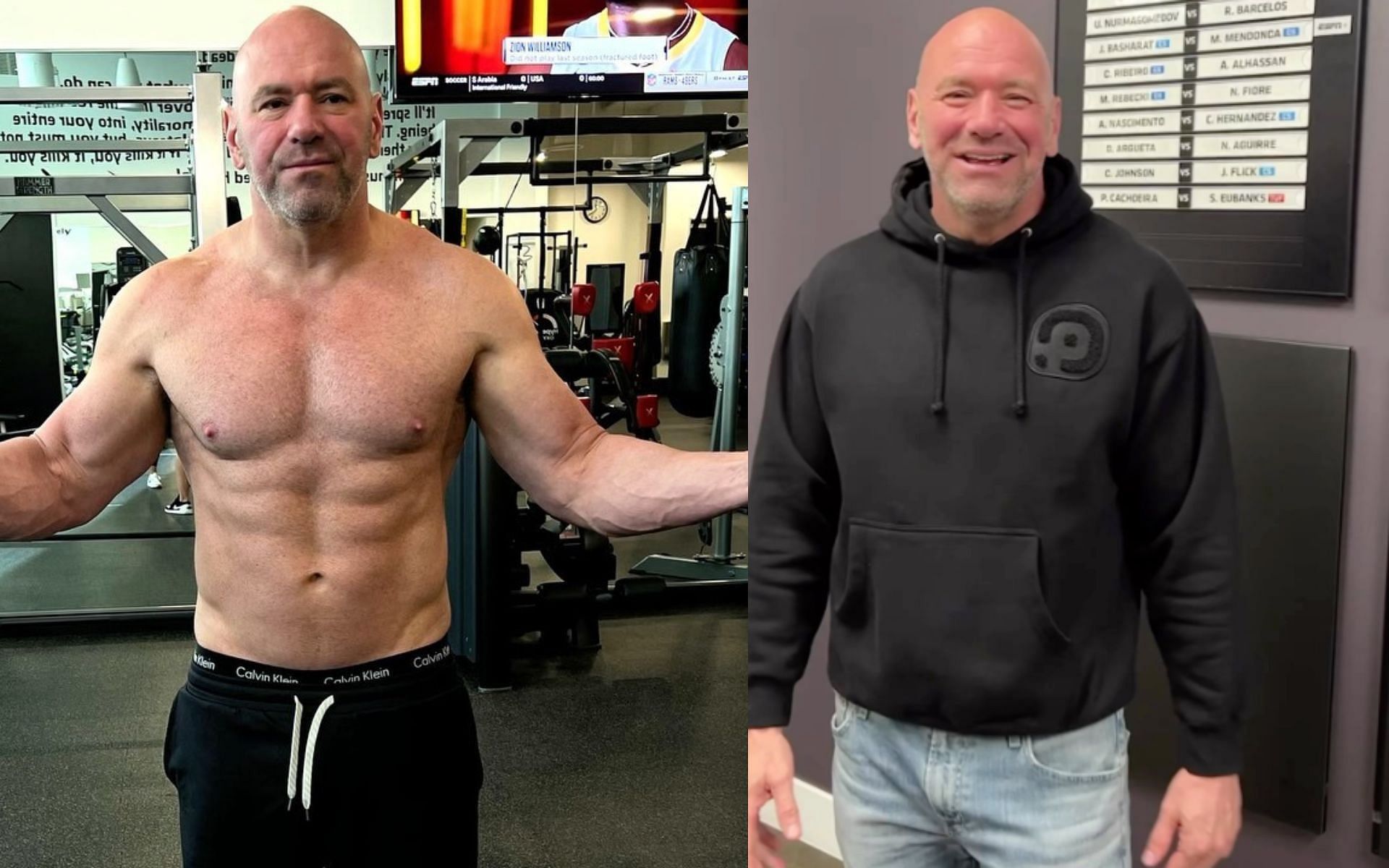 UFC fans pick on Dana White ahead of UFC 287 [Images via: @danawhite on Instagram]