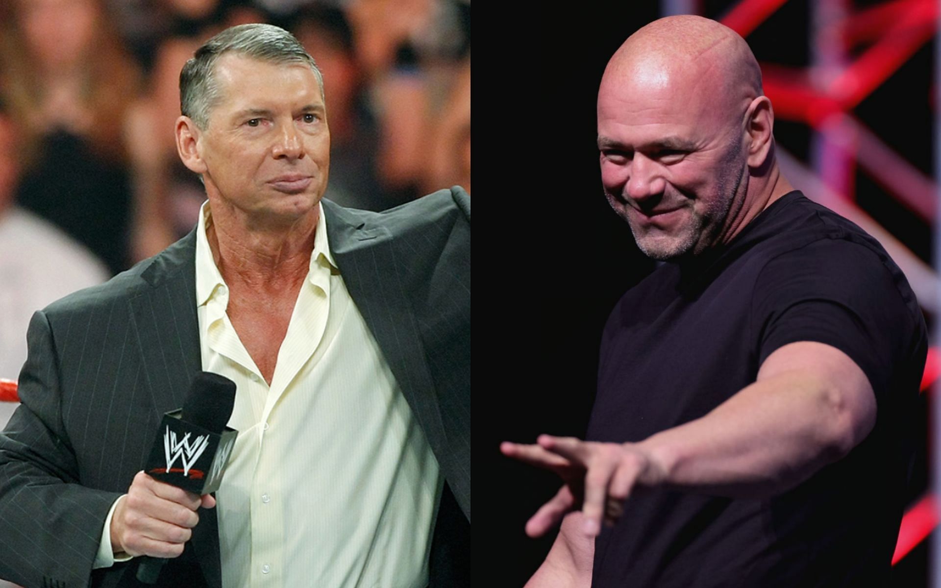 Endeavor-WWE deal: Vince McMahon (Left) and UFC president Dana White (Right) [Image via: @WrestlingNewsCo on Twitter]