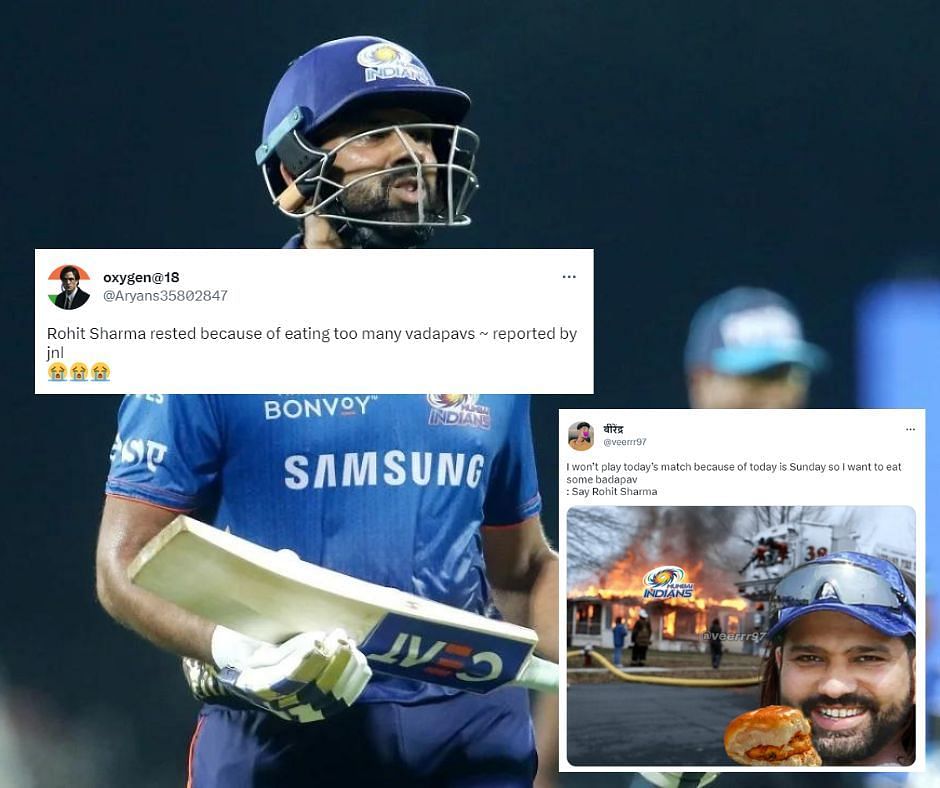 Fans troll Rohit Sharma for not playing against KKR