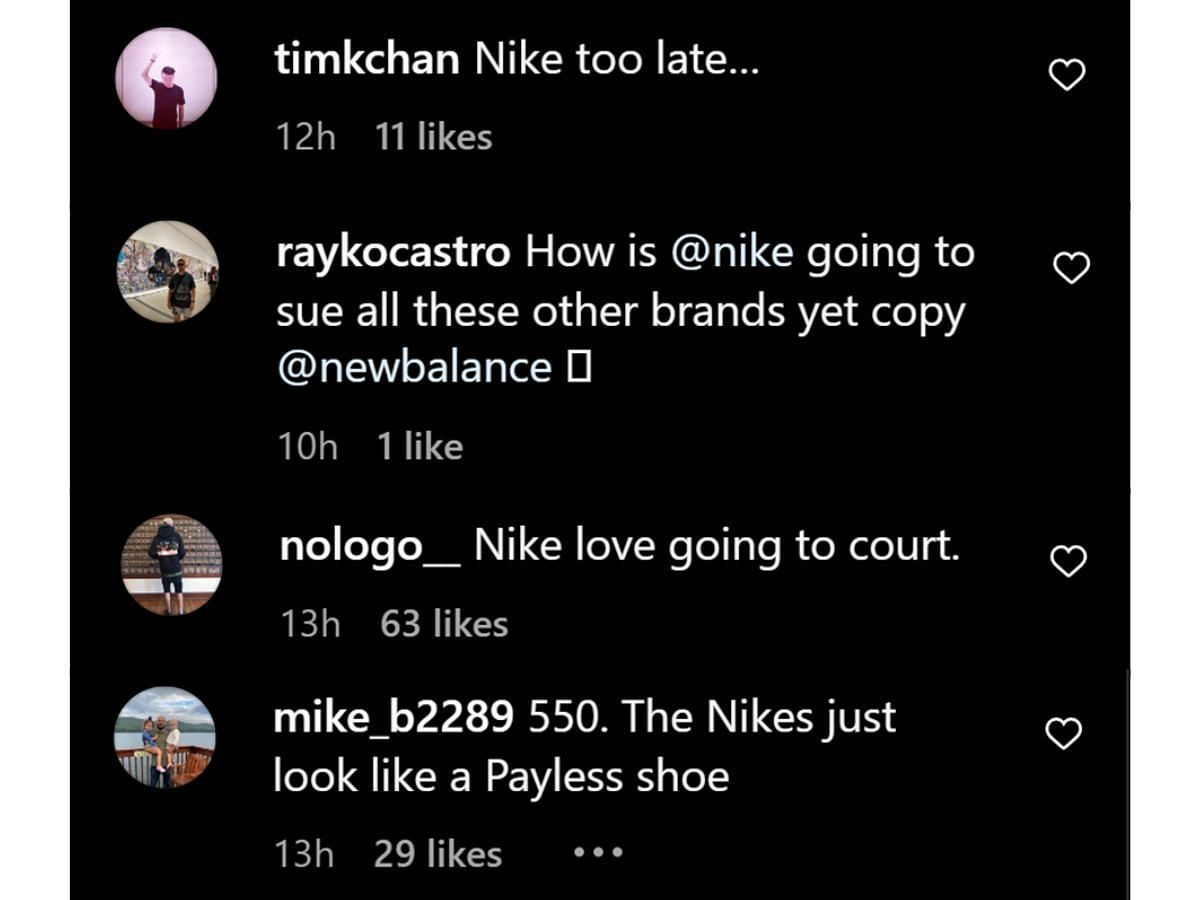 Fans trolling Nike (Image via @sneakernews/Instagram)