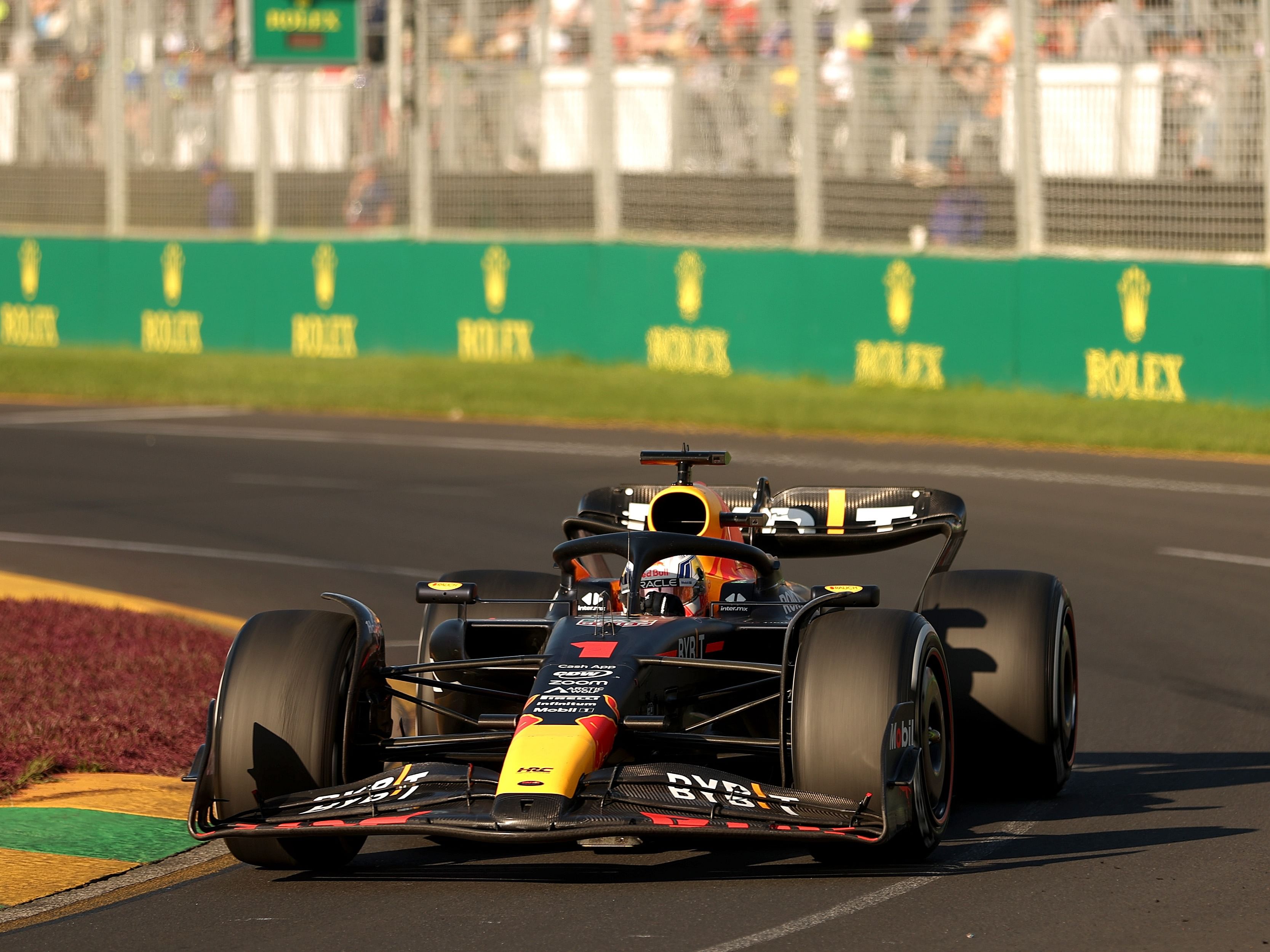 Max Verstappen (1) on track during the 2023 F1 Australian Grand Prix (Photo by Robert Cianflone/Getty Images)