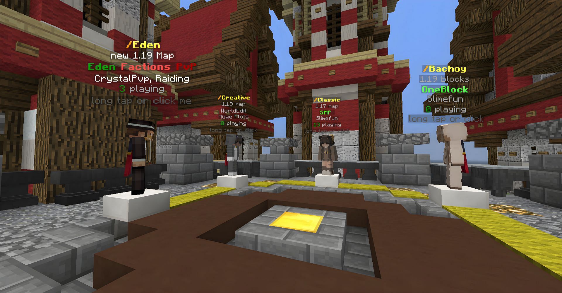 ChocoHills is an extremely friendly server (Image via Mojang)