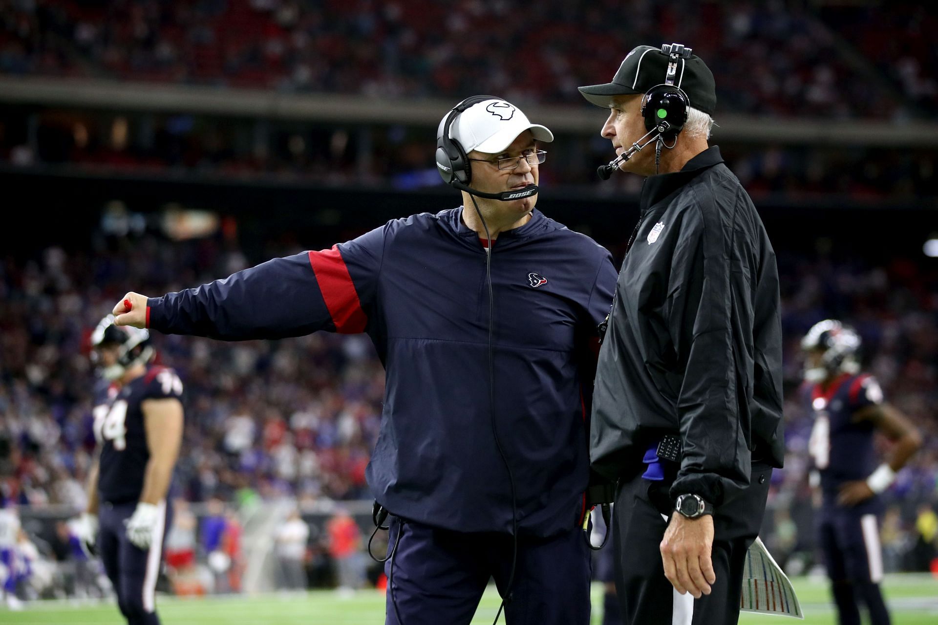 Bill O'Brien during Wild Card Round - Buffalo Bills v Houston Texans