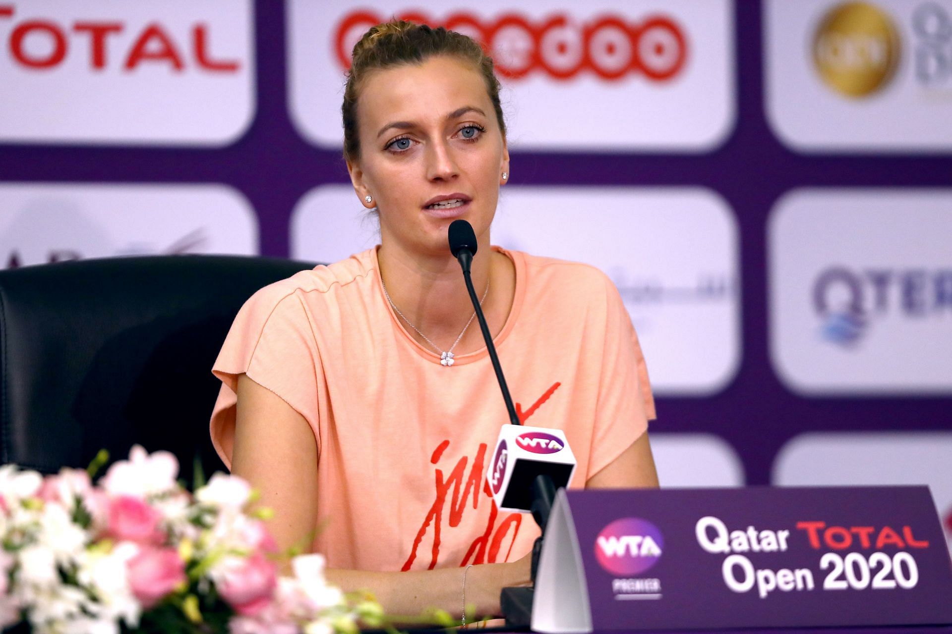 Petra Kvitova at the 2020 Qatar Open